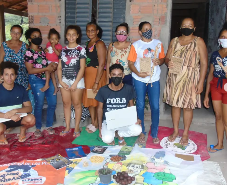 Mulheres agroextrativista do buriti da comunidade Laranjeiras.